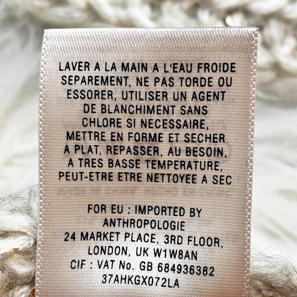 ANTHROPOLOGIE KNITTED & KNOTTED Gold Sparkle Sequined Sweater, Size Small - Picture 10 of 11